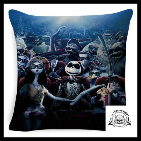 Housse de Coussin Tête Mort Mr Jack Cinema