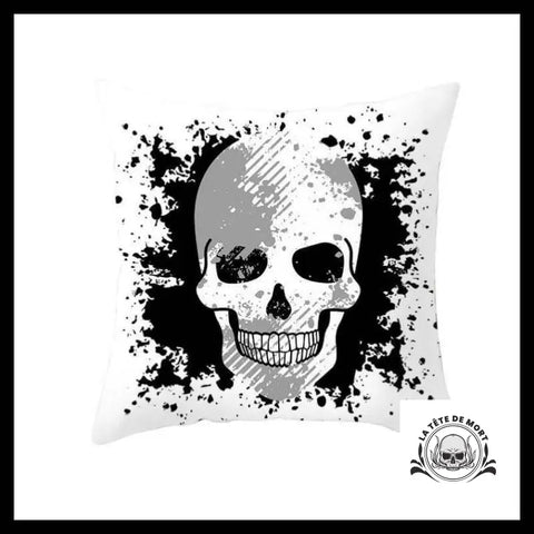 Housse de Coussin Tête Mort Peinture