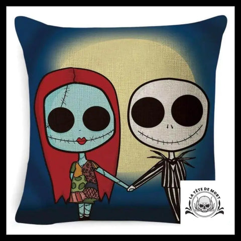 Housse de Coussin Tête Mort Pop Mr Jack