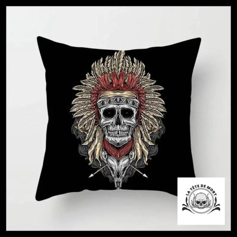Housse de Coussin Tête Mort Siou