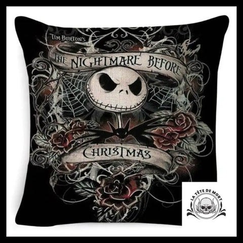 Housse de Coussin Tête Mort The Nightmare Before Christmas