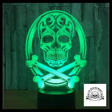 Lampe 3d Tête de Mort Classique