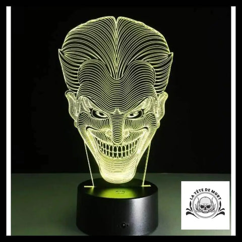 Lampe 3d Tête de Mort Joker