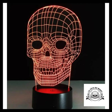 Lampe 3d Tête de Mort Réaliste