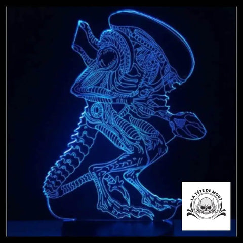 Lampe 3d Tête de Mort Reptilien