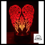 Lampe 3d Tête de Mort Tribal
