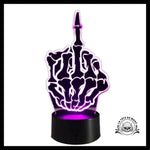 Lampe Doigt d'Honneur - Crâne Passion