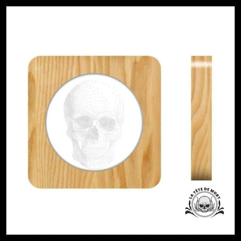 Lampe Tête de Mort Bois