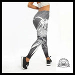Legging Crâne Fleuri