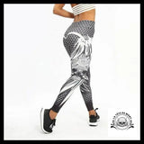 Legging Crâne Fleuri