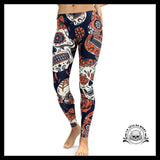 Legging Crâne Orange