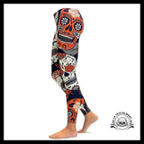 Legging Crâne Orange