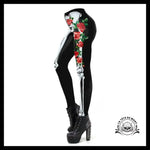 Legging Squellete Fleuri