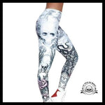 Legging Tête de Mort Ailée