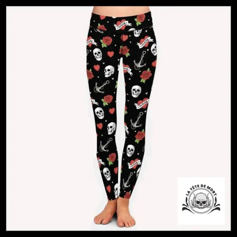 Legging Tête de Mort Ancre