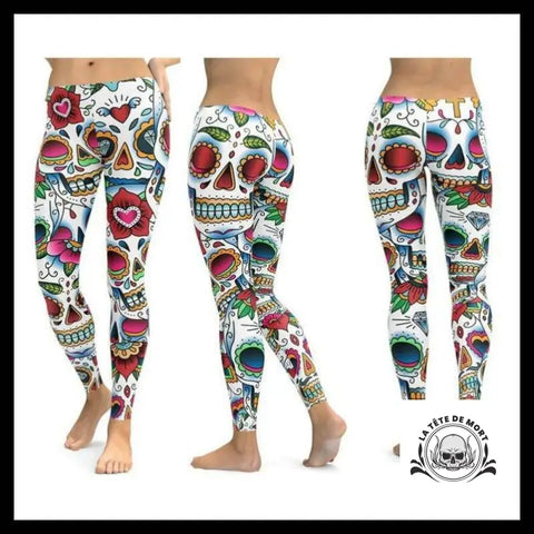 Legging Tête de Mort Calavera