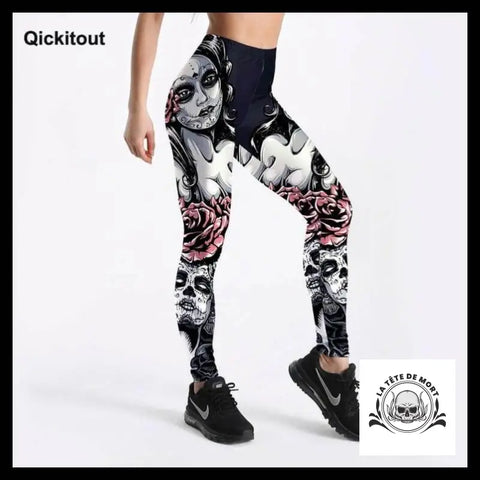 Legging Tête de Mort Calavera Femme