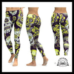 Legging Tête de Mort Calavera Jaune