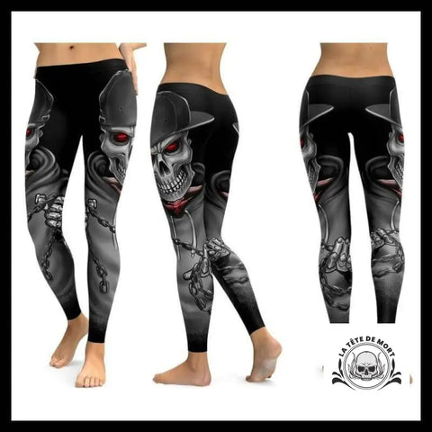 Legging Tête de Mort Casquette Rap