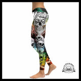 Legging Tête de Mort Colorée