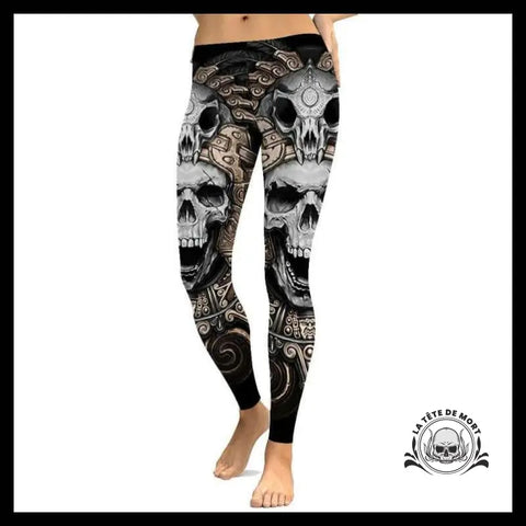 Legging Tête de Mort Crâne Animal