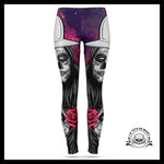 Legging Tête de Mort Femme Mexicaine