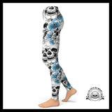 Legging Tête de Mort Fleurie