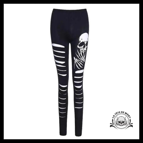 Legging Tête de Mort Gothique - Crâne Passion