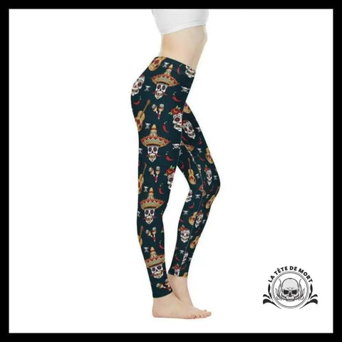 Legging Tête de Mort Guitarron Mexique