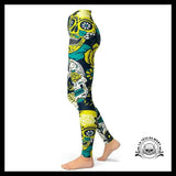 Legging Tête de Mort Jaune