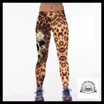 Legging Tête de Mort Leopard