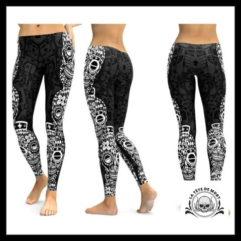 Legging Tête de Mort Medicaments