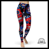 Legging Tête de Mort Mexicaine Réaliste