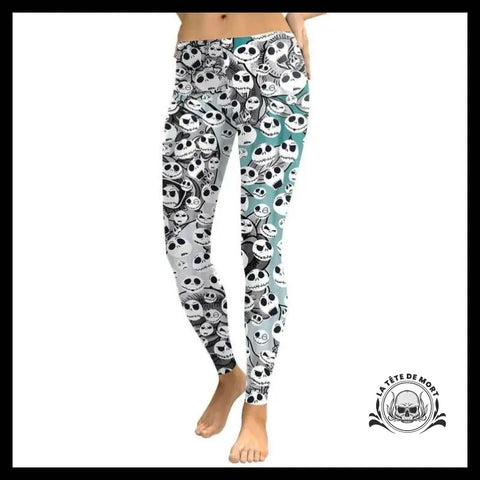 Legging Tête de Mort Mr Jack Sourire