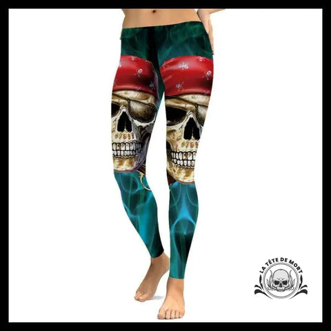 Legging Tête de Mort Pirates - Crâne Passion