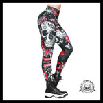 Legging Tête de Mort Rock Code