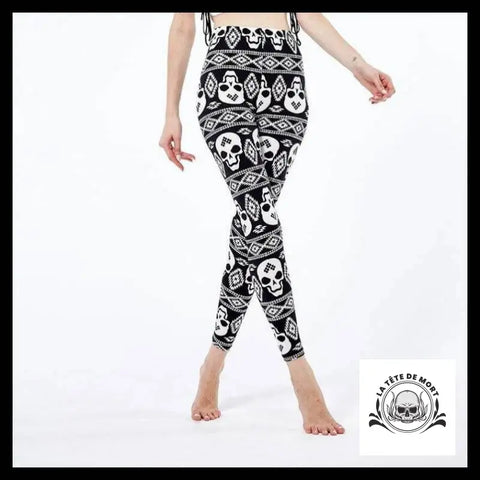 Legging Tête de Mort Tatoo