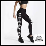 Legging Tête de Mort Totem Crânes