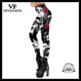 Legging Tête de Mort Zombie Calavera