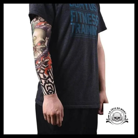 Manchette Faux Tatouage Crâne