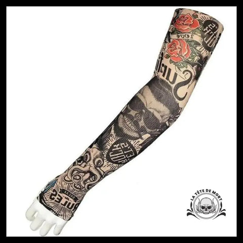 Manchette Faux Tatouage Skull