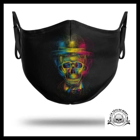 Masque Crâne Multicolore