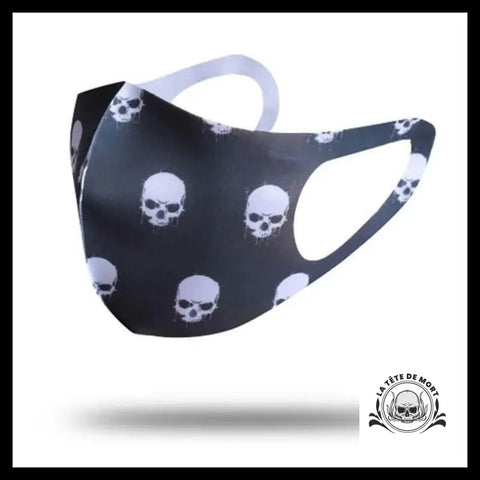 Masque Crâne Noir et Blanc
