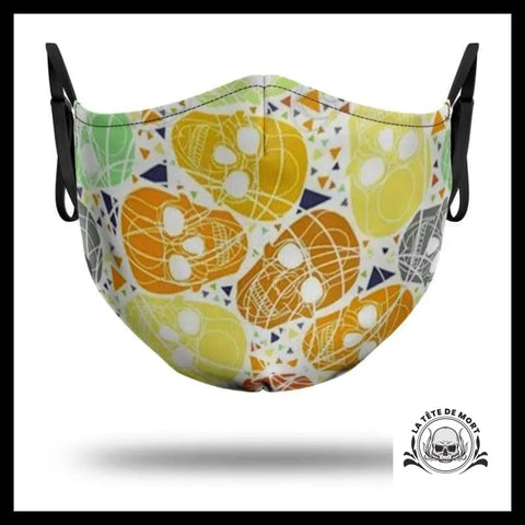 Masque Crâne Orange