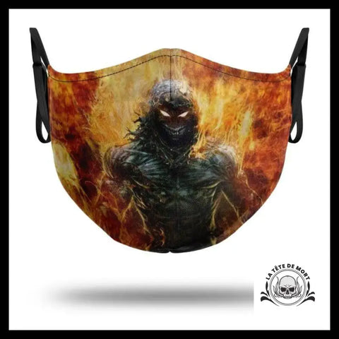 Masque Démon en Flammes