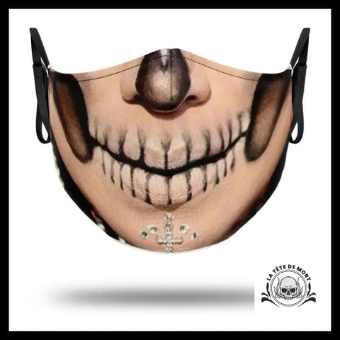 Masque Maquillage Squelette Mexicain