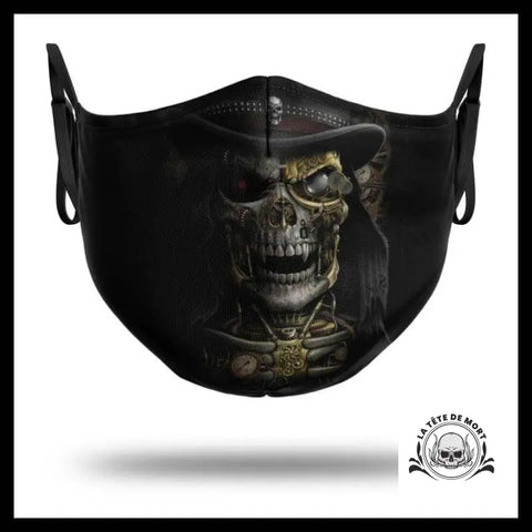 Masque Squelette Avec Son Chapeau