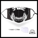 Masque Tête de Mort Bouche Ouverte