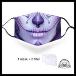 Masque Tête de Mort Calavera Violet