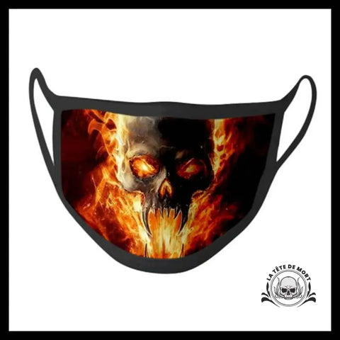 Masque Tete de Mort Crâne Brûlant